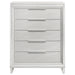 Marmore - 5-Drawer Bedroom Chest Of Drawers - White - Simple Home Plus