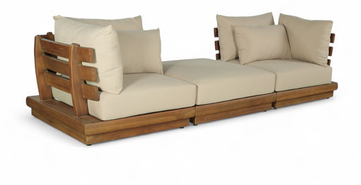 Mirella - 3 Piece Water Resistant Fabric Upholstered Outdoor Patio Modular Sofa - Simple Home Plus