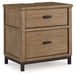 Tomtyn - Light Brown - Two Drawer Night Stand - Simple Home Plus