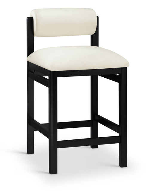 Roundhill - Faux Leather Counter Stool - Black Frame - Simple Home Plus