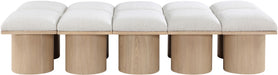 Pavilion - 10 Piece Modular Bench With Natural Base - Simple Home Plus