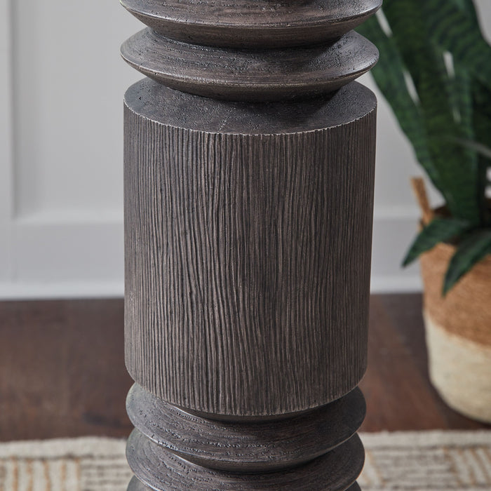 Fainwell - Distressed Black - Poly Floor Lamp - Simple Home Plus