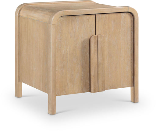 Harmony - Oak Veneer And Solid Wood Night Stand - Simple Home Plus