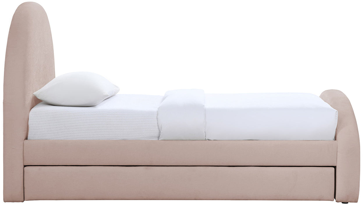 Andaz - Chenille Fabric Upholstered Trundle Bed - Simple Home Plus
