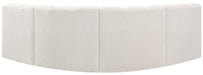Arc - Boucle Fabric 4 Piece Corner Modular Sofa - Simple Home Plus