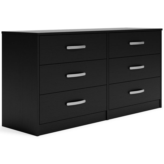 Finch - Black - Six Drawer Dresser - 29'' Height - Simple Home Plus