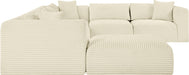 Shaggy - 7 Piece Modular U-Shaped Sectional With Ottoman - Simple Home Plus