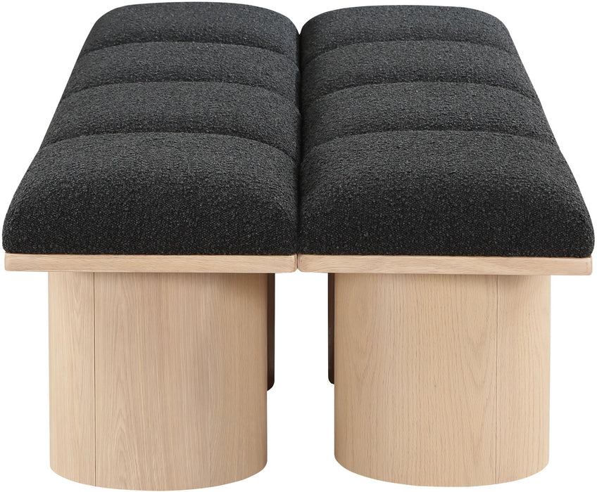 Pavilion - 8 Piece Modular Bench With Natural Base - Simple Home Plus