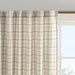 Anaheim - 84" Plaid Tab Top Panel - Natural - Simple Home Plus