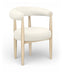 Sable - Vegan Leather Upholstered Dining Chair (Set of 2) - Painted Natural Base - Simple Home Plus