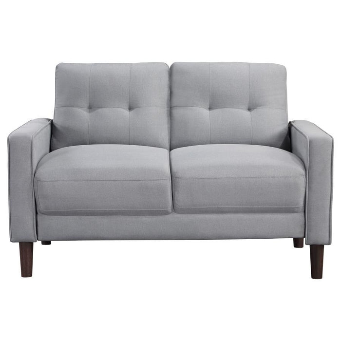 Bowen - Upholstered Track Arm Tufted Loveseat - Simple Home Plus