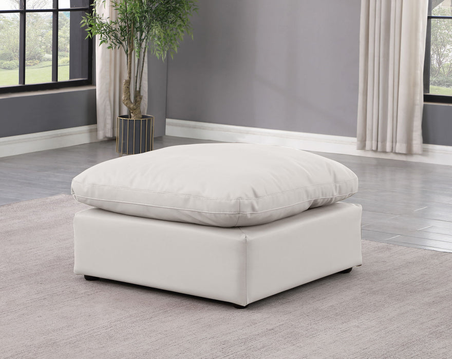 Indulge - Faux Leather Ottoman - Simple Home Plus