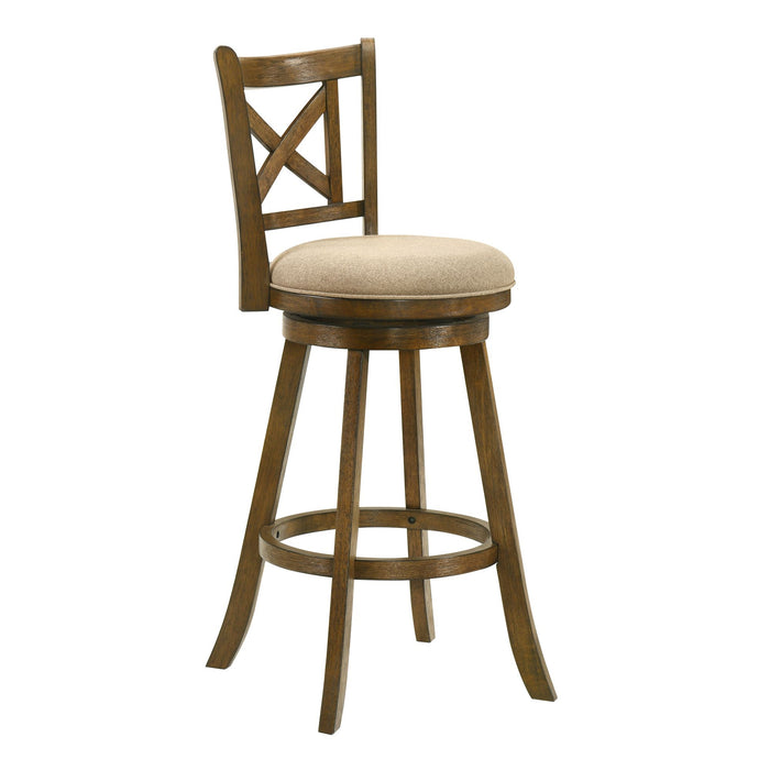 Kodi - Modern Farmhouse Swivel Wood Bar Height Kitchen Bar Stool - Simple Home Plus