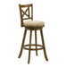 Kodi - Modern Farmhouse Swivel Wood Bar Height Kitchen Bar Stool - Simple Home Plus
