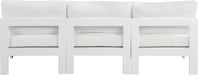 Nizuc - Outdoor Patio 3 Seat Armless Modular Sofa With White Frame - Simple Home Plus