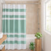 Spa Waffle - 72" Shower Curtain With 3M Treatment - Aqua - Simple Home Plus