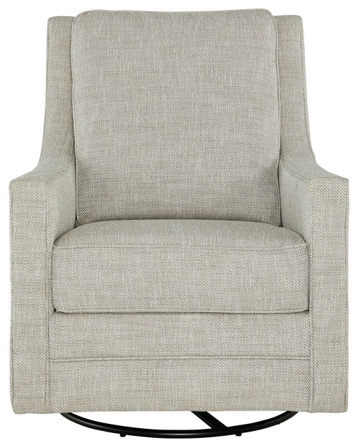 Kambria - Fog - Swivel Glider Accent Chair - Simple Home Plus