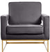 Noah - Accent Chair with Gold Legs - Simple Home Plus