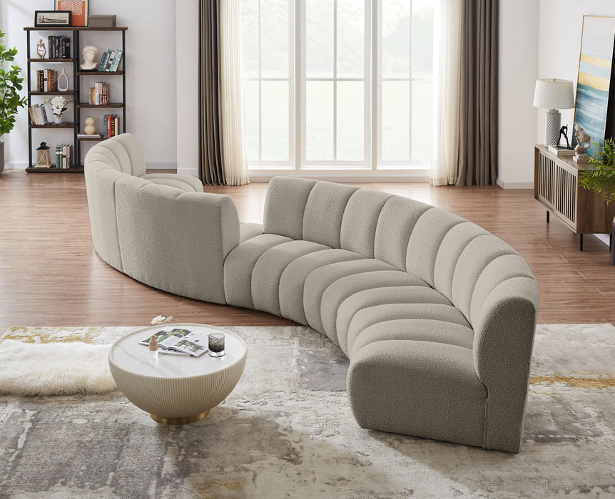 Infinity - 6 Piece Boucle Modular Sectional - Simple Home Plus