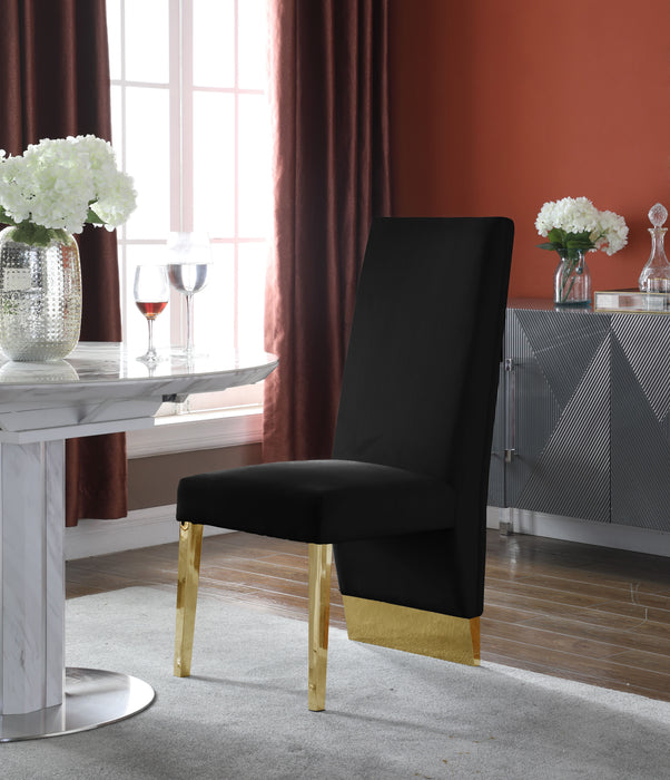 Porsha - Dining Chair with Gold Legs(Set of 2) - Simple Home Plus