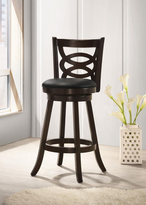 Calecita - Wood Swivel Counter Stool (Set of 2) - Simple Home Plus