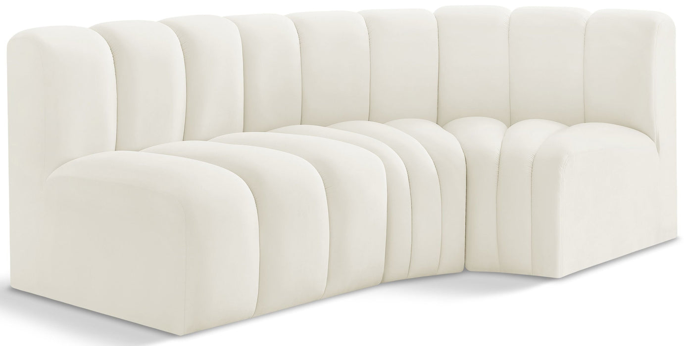 Arc - Velvet 3 Piece Sofa - Simple Home Plus