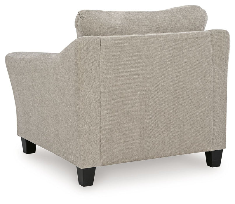 Willarae - 2 Pc. - Chair And A Half, Ottoman - Taupe - Simple Home Plus