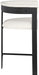 Romeo - Faux Leather Counter Stool With Black Base (Set of 2) - Simple Home Plus