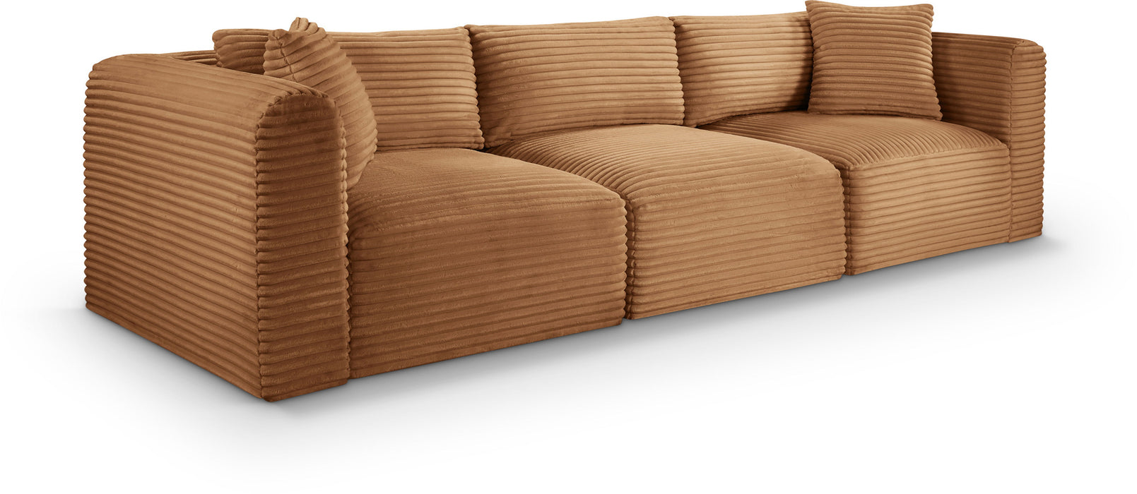 Shaggy - Fabric 3 Seat Modular Sofa - Simple Home Plus