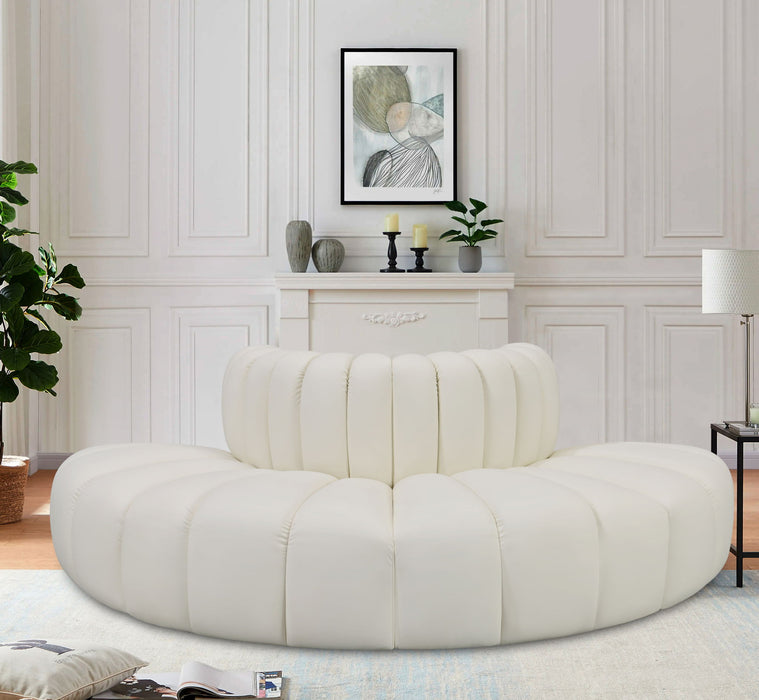 Arc - Faux Leather 4 Piece Modular Sofa - Simple Home Plus