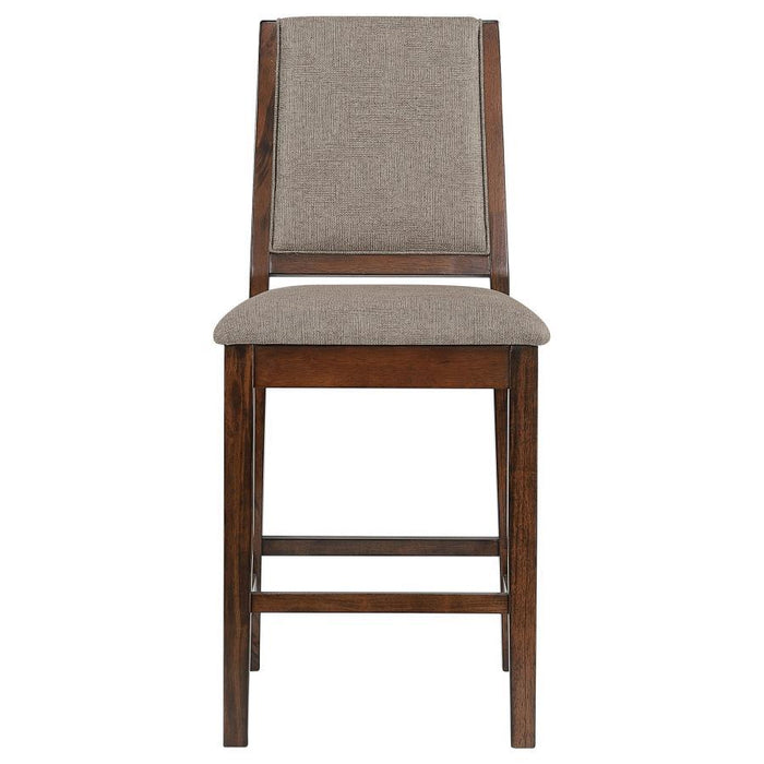 Patterson - Upholstered Counter Chair (Set of 2) - Mango Oak - Simple Home Plus