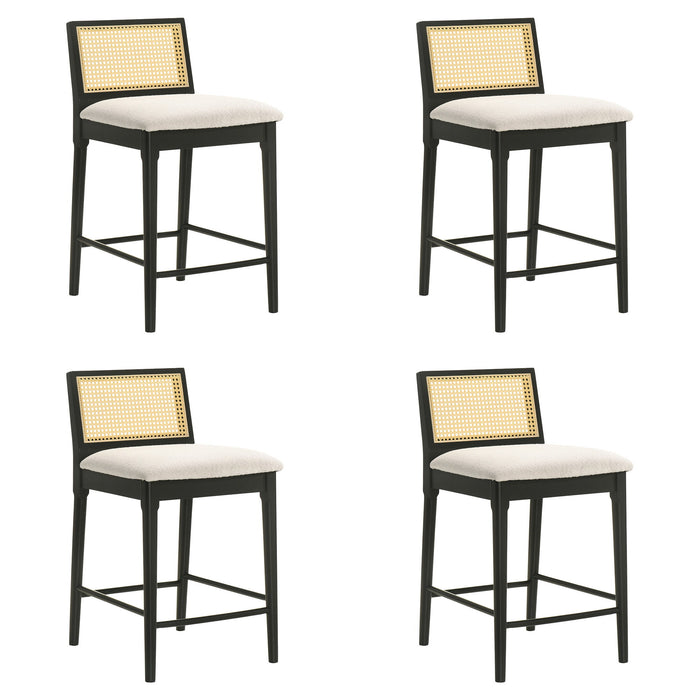 Tobias - Coastal Modern Wood Counter Height Kitchen Bar Stool - Simple Home Plus