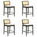 Tobias - Coastal Modern Wood Counter Height Kitchen Bar Stool - Simple Home Plus