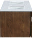 Leonardo - Engineered Stone And Solid Wood 24" Wall Mounted Bathroom Vanity - Simple Home Plus