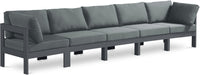 Nizuc - Outdoor Patio 5 Seat Modular Sofa With Gray Frame - Simple Home Plus
