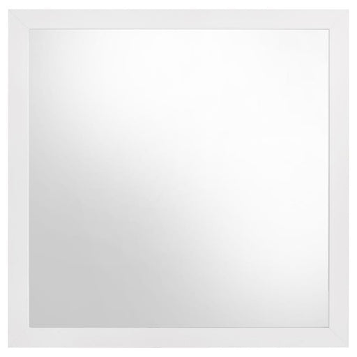 Ines - Dresser Mirror Holographic - White High Gloss - Simple Home Plus