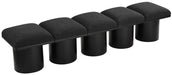 Pavilion - 5 Piece Modular Bench With Black Base - Simple Home Plus
