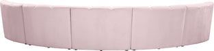 Infinity - 5 Piece Velvet Modular Sectional - Simple Home Plus
