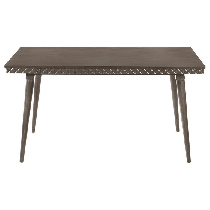 Onslow - Rectangular Wood Dining Table - Dark Brown - Simple Home Plus