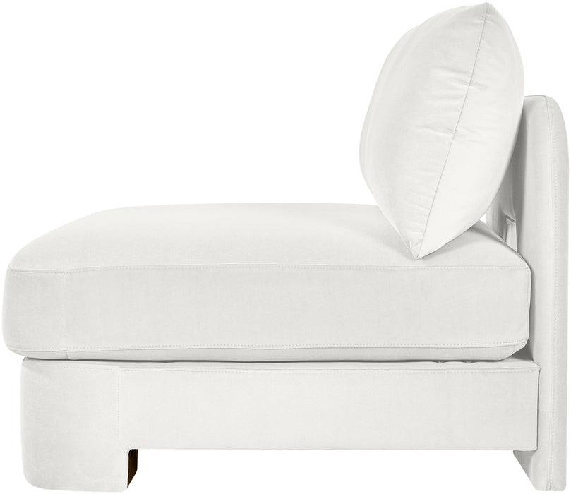 Hammond - Velvet Performance Fabric Upholstered Armless Chair - Simple Home Plus