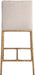 Reeves - Chenille Fabric Upholstered Counter Stool (Set of 2) - Gold Base - Simple Home Plus