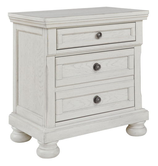 Robbinsdale - Antique White - Two Drawer Night Stand - Simple Home Plus
