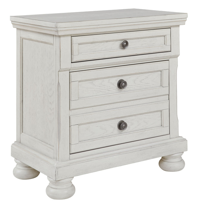 Robbinsdale - Antique White - Two Drawer Night Stand - Simple Home Plus