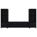 Jupiter - 3 Piece Entertainment Center TV Stand - Black - Simple Home Plus