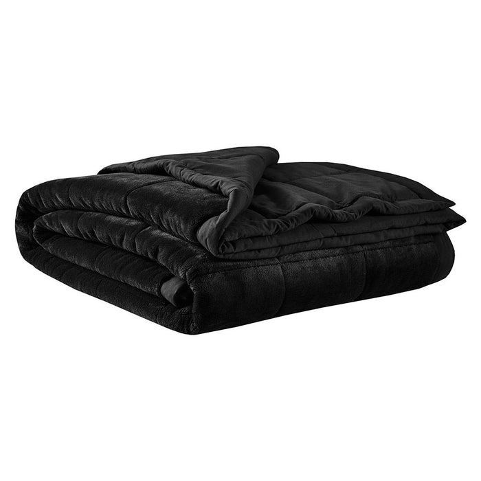 Coleman - King Reversible HeiQ Smart Temperature Down Alternative Blanket - Black - Simple Home Plus