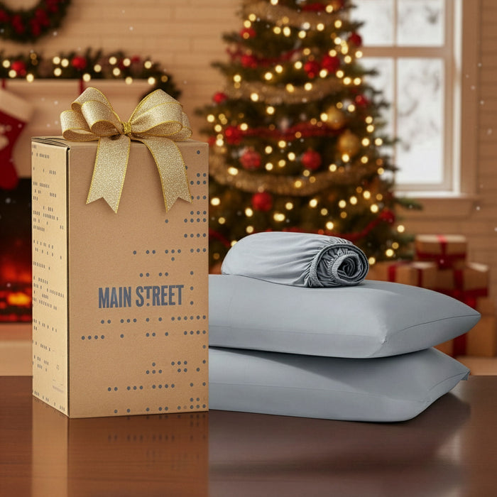 Ice Touch - Twin Sublime Serenity Luxury Sheet Set - Gray - Simple Home Plus