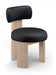 Atelier - Vegan Leather Upholstered Dining Chair (Set of 2) - Painted Natural Frame - Simple Home Plus