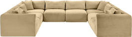 Shaggy - 8 Piece Modular U-Shaped Sectional - Simple Home Plus