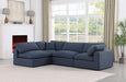 Comfy - 4 Piece Linen Fabric Modular Armless Sectional - Simple Home Plus