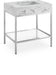 Marmo - Engineered Marble Bathroom Vanity With Chrome Base - Simple Home Plus